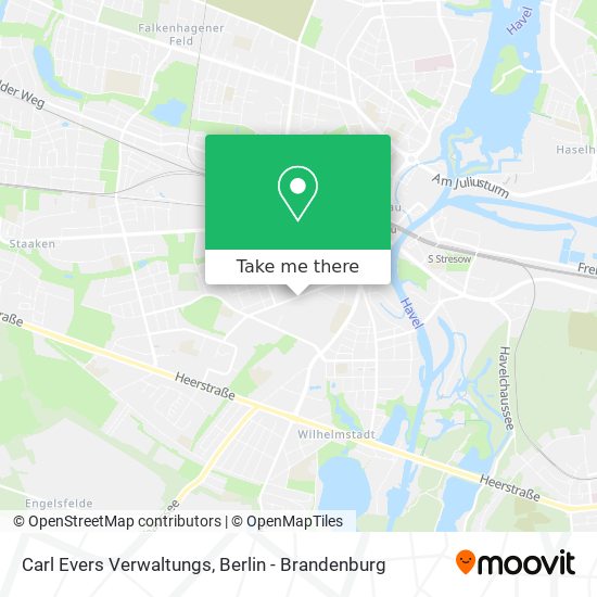 Carl Evers Verwaltungs map