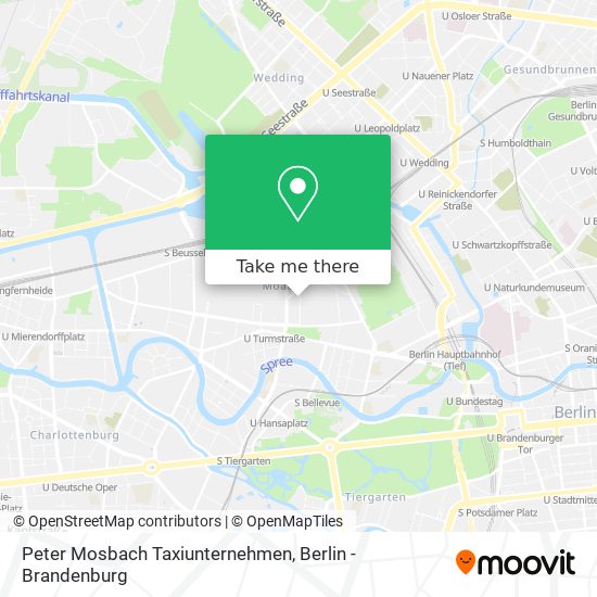 Peter Mosbach Taxiunternehmen map