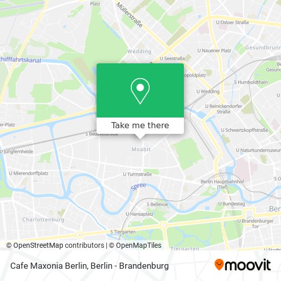 Cafe Maxonia Berlin map