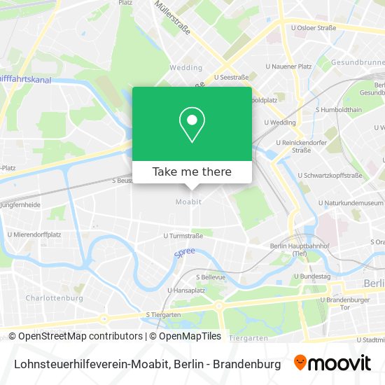 Карта Lohnsteuerhilfeverein-Moabit