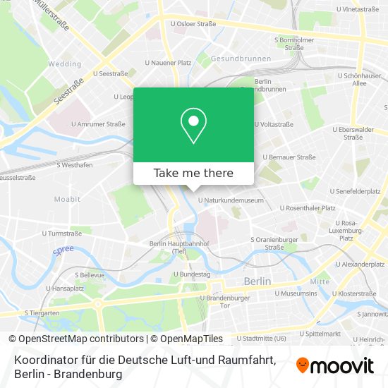 Koordinator für die Deutsche Luft-und Raumfahrt map