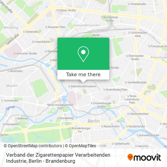 Verband der Zigarettenpapier Verarbeitenden Industrie map