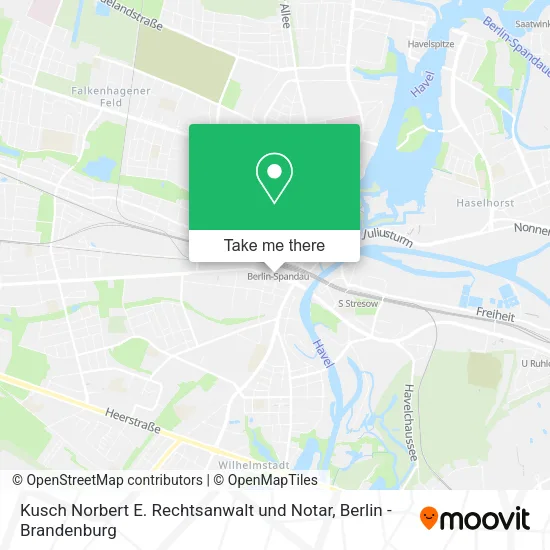 Kusch Norbert E. Rechtsanwalt und Notar map