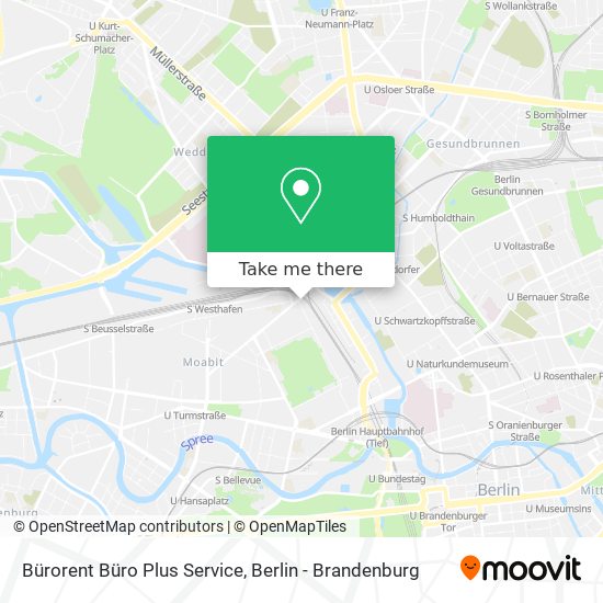 Bürorent Büro Plus Service map