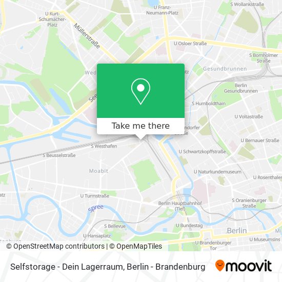 Карта Selfstorage - Dein Lagerraum