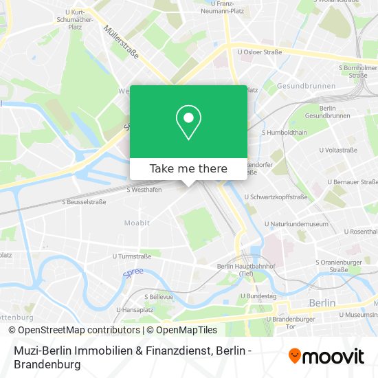 Карта Muzi-Berlin Immobilien & Finanzdienst