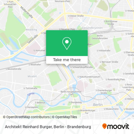 Architekt Reinhard Burger map