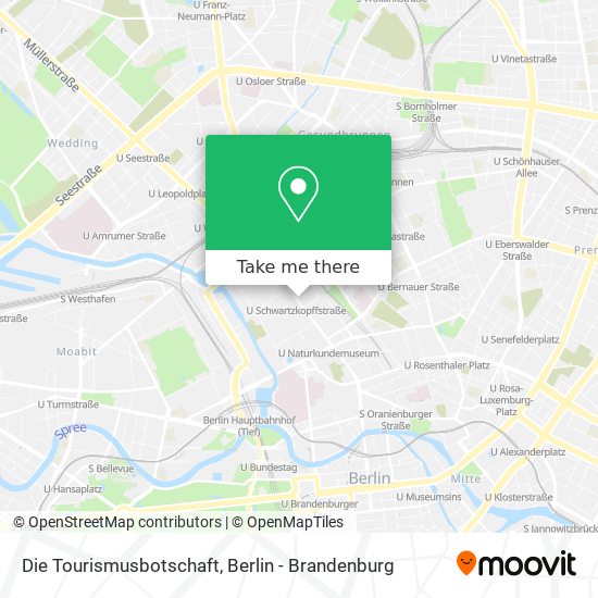 Die Tourismusbotschaft map