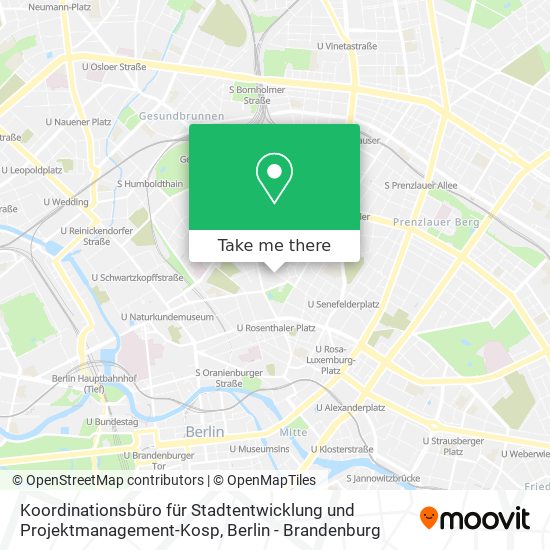 Koordinationsbüro für Stadtentwicklung und Projektmanagement-Kosp map