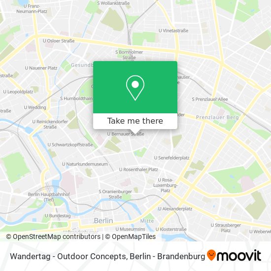 Wandertag - Outdoor Concepts map