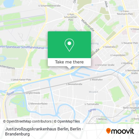 Justizvollzugskrankenhaus Berlin map