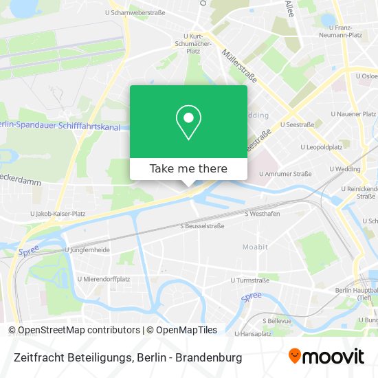 Zeitfracht Beteiligungs map