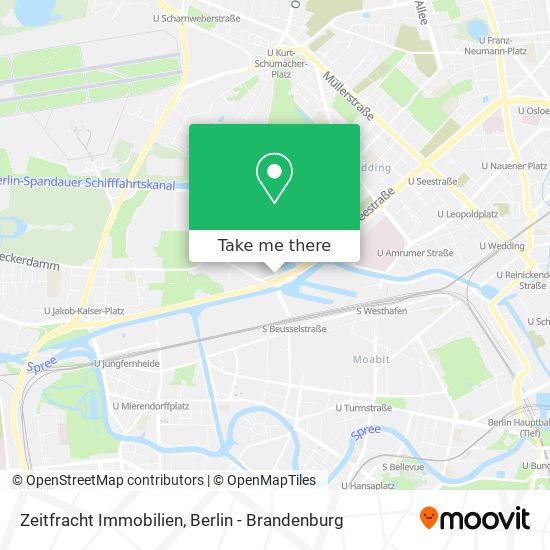 Карта Zeitfracht Immobilien