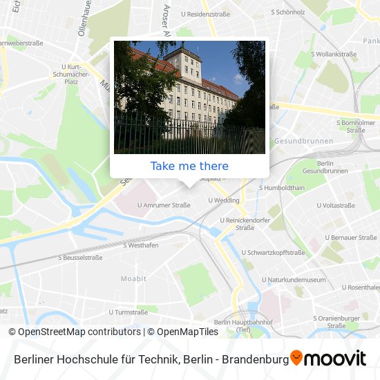 Berliner Hochschule für Technik map