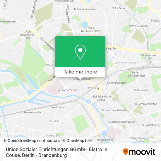 Union Sozialer Einrichtungen GGmbH Bistro le Cousé map