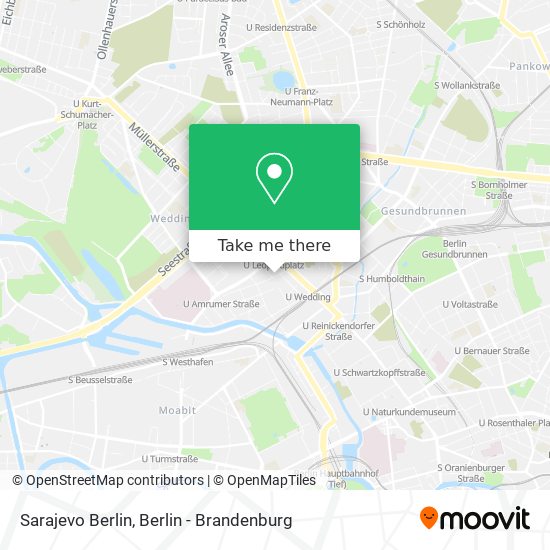 Sarajevo Berlin map