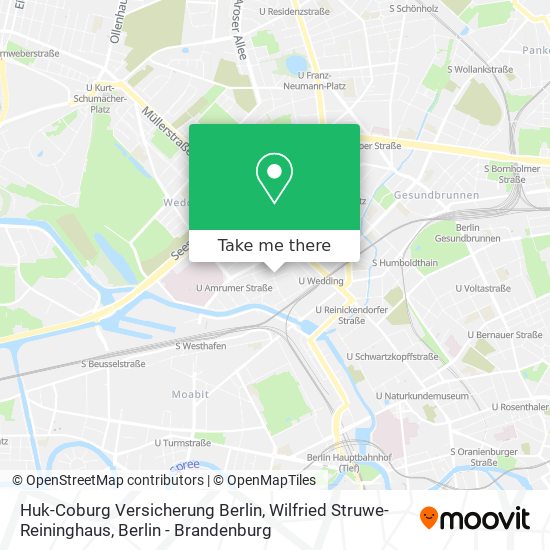 Huk-Coburg Versicherung Berlin, Wilfried Struwe-Reininghaus map