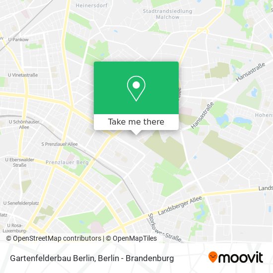 Карта Gartenfelderbau Berlin