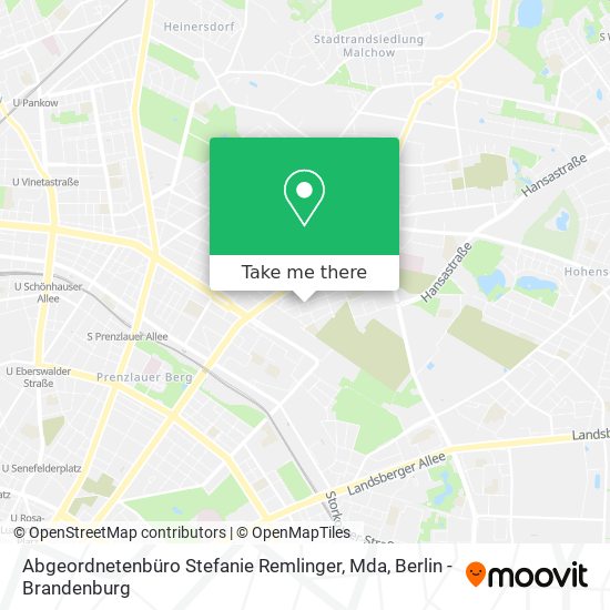 Abgeordnetenbüro Stefanie Remlinger, Mda map