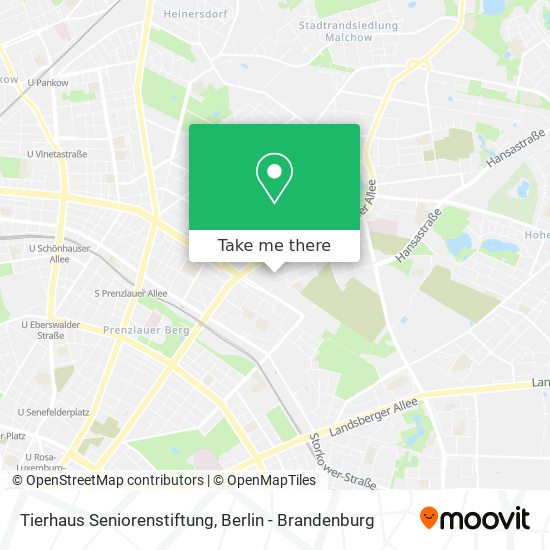 Tierhaus Seniorenstiftung map