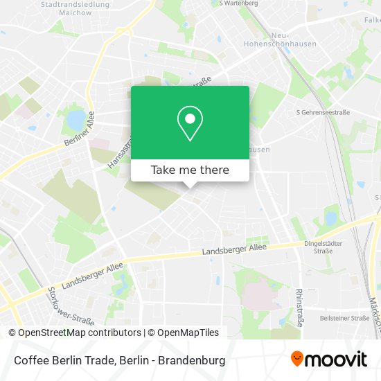 Карта Coffee Berlin Trade