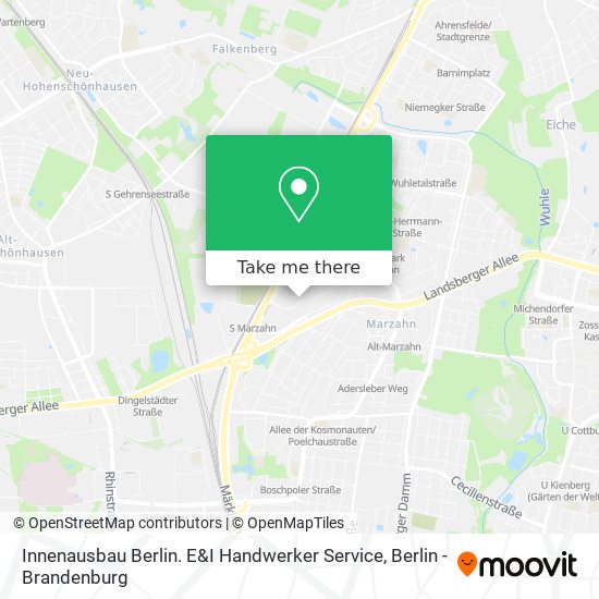 Innenausbau Berlin. E&I Handwerker Service map