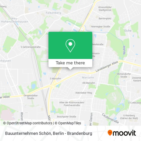 Bauunternehmen Schön map