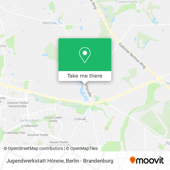 Jugendwerkstatt Hönow map