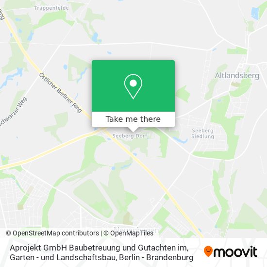 Карта Aprojekt GmbH Baubetreuung und Gutachten im, Garten - und Landschaftsbau