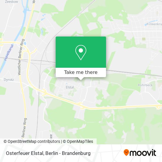 Osterfeuer Elstal map