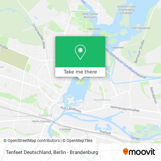 Tenfeet Deutschland map