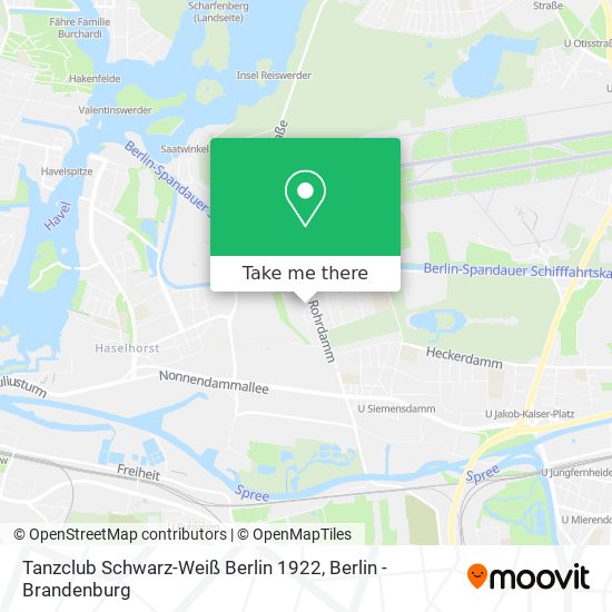 Tanzclub Schwarz-Weiß Berlin 1922 map