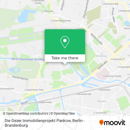 Карта Die Gezer Immobilienprojekt Pankow