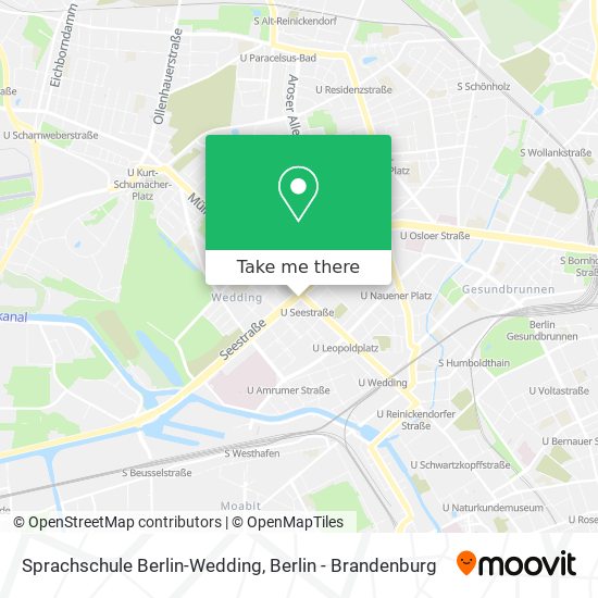 Карта Sprachschule Berlin-Wedding