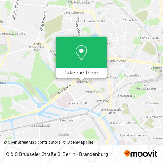 Карта C & S Brüsseler Straße 3