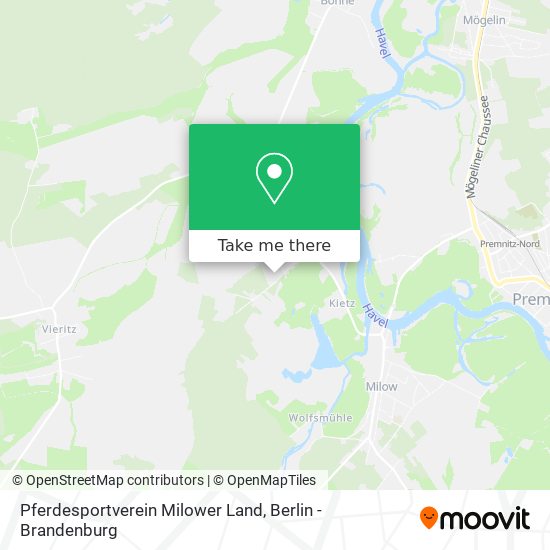 Pferdesportverein Milower Land map