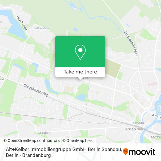 Alt+Kelber Immobiliengruppe GmbH Berlin Spandau map