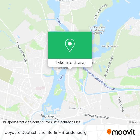 Joycard Deutschland map