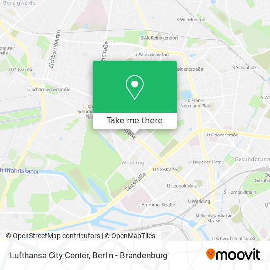 Lufthansa City Center map