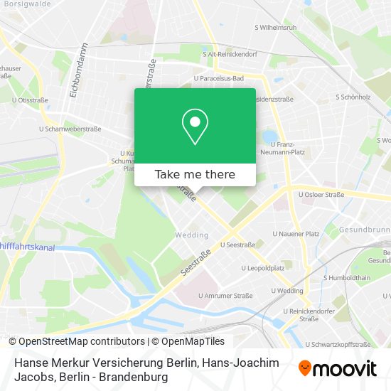 Hanse Merkur Versicherung Berlin, Hans-Joachim Jacobs map