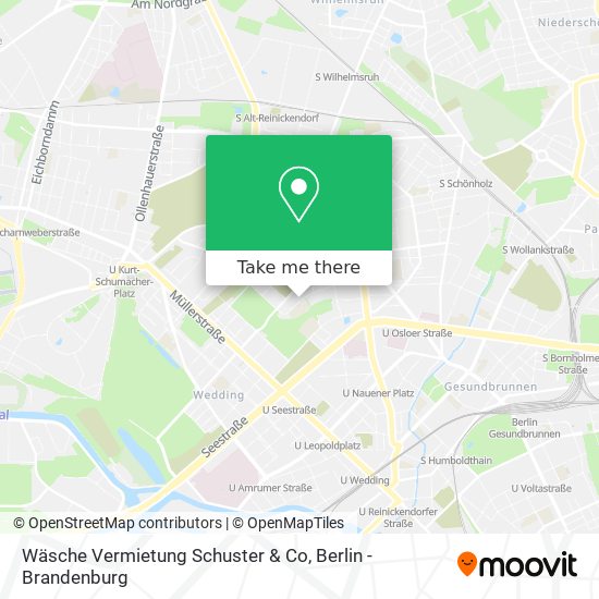 Карта Wäsche Vermietung Schuster & Co