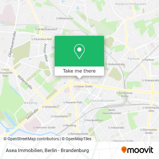 Asea Immobilien map