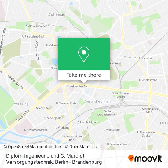 Diplom-Ingenieur J und C. Maroldt Versorgungstechnik map