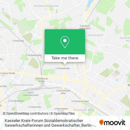 Kasseler Kreis-Forum Sozialdemokratischer Gewerkschafterinnen und Gewerkschafter map