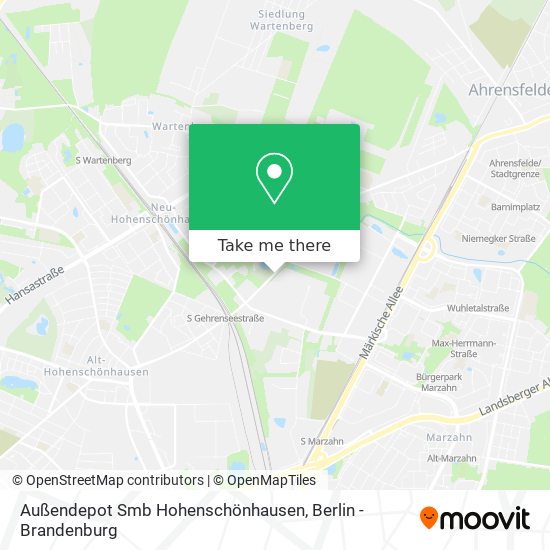 Карта Außendepot Smb Hohenschönhausen