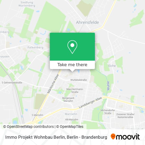 Immo Projekt Wohnbau Berlin map