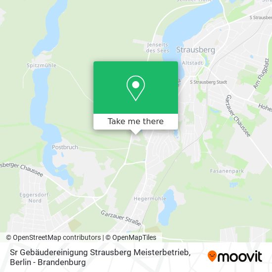 Sr Gebäudereinigung Strausberg Meisterbetrieb map