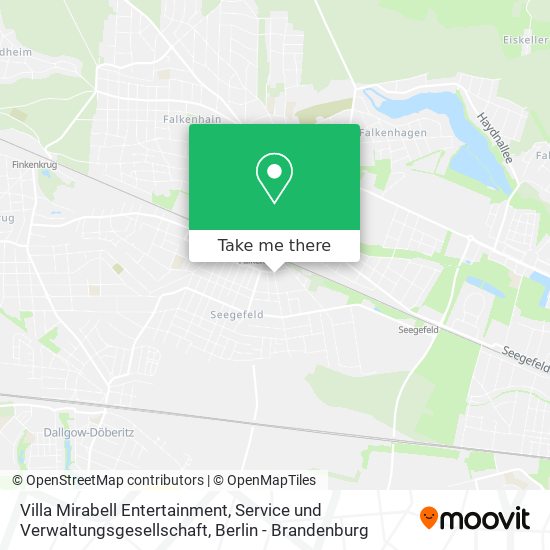 Villa Mirabell Entertainment, Service und Verwaltungsgesellschaft map