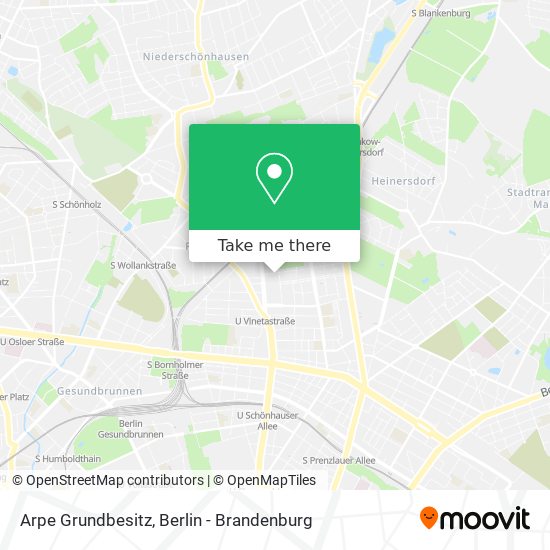 Arpe Grundbesitz map