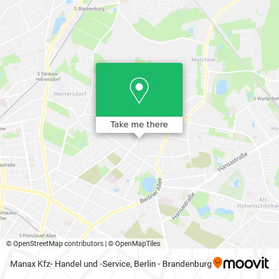 Manax Kfz- Handel und -Service map